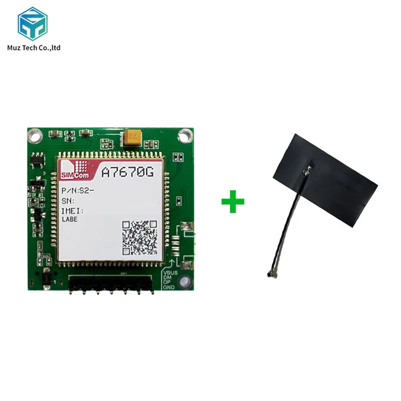 A7670G-LABE 4G LTE CAT1 Module Core Board development Board 4G+2G+Voice IOT Module Global bands With FPC antenna breakout kit