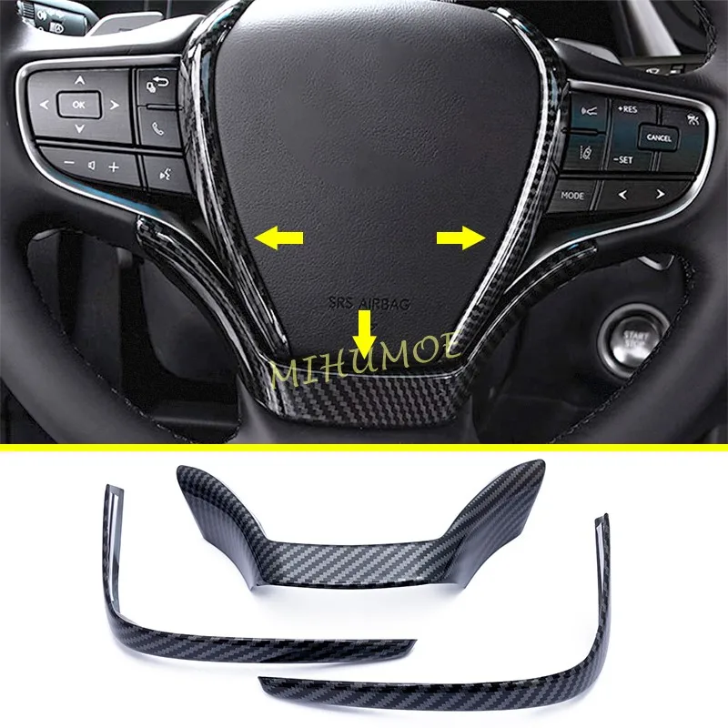 

Для Lexus UX200 UX250h UX300e ES200 ES250 ES350 ES300h 2019-2024 годы, декоративная крышка рулевого колеса автомобиля, наклейка из углеродного волокна