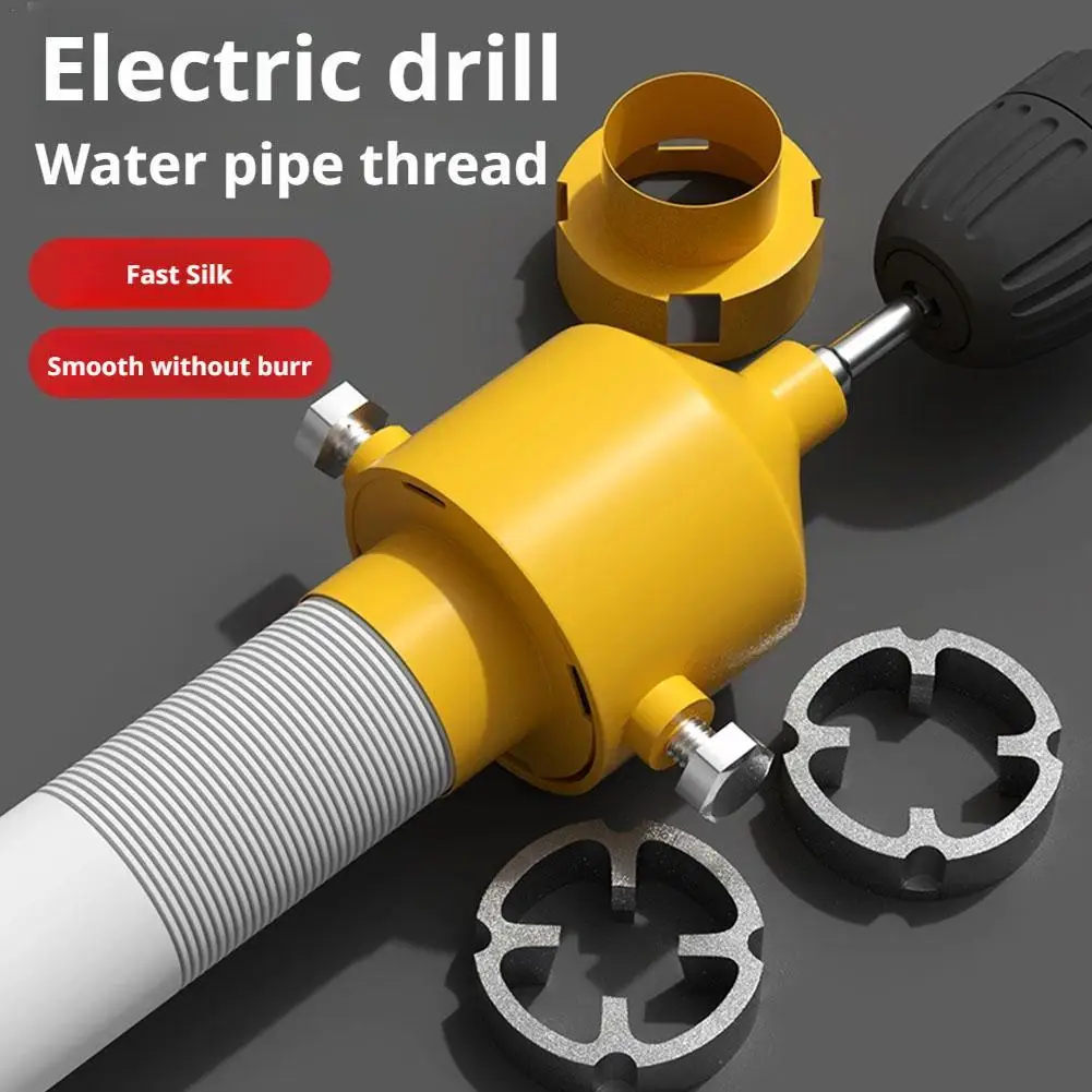 

8pcs Pipe Threader Kit PVC Thread Maker Water Pipe Plate Teeth Internal Thread Opener Electric Threading Machine Hand Tools