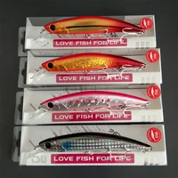 TSURINOYA-señuelo de pesca de fundición larga, 4 piezas, nuevo COLOR, Minnow 110S DW77, 110mm, 22g, trucha grande, lubina, Mar