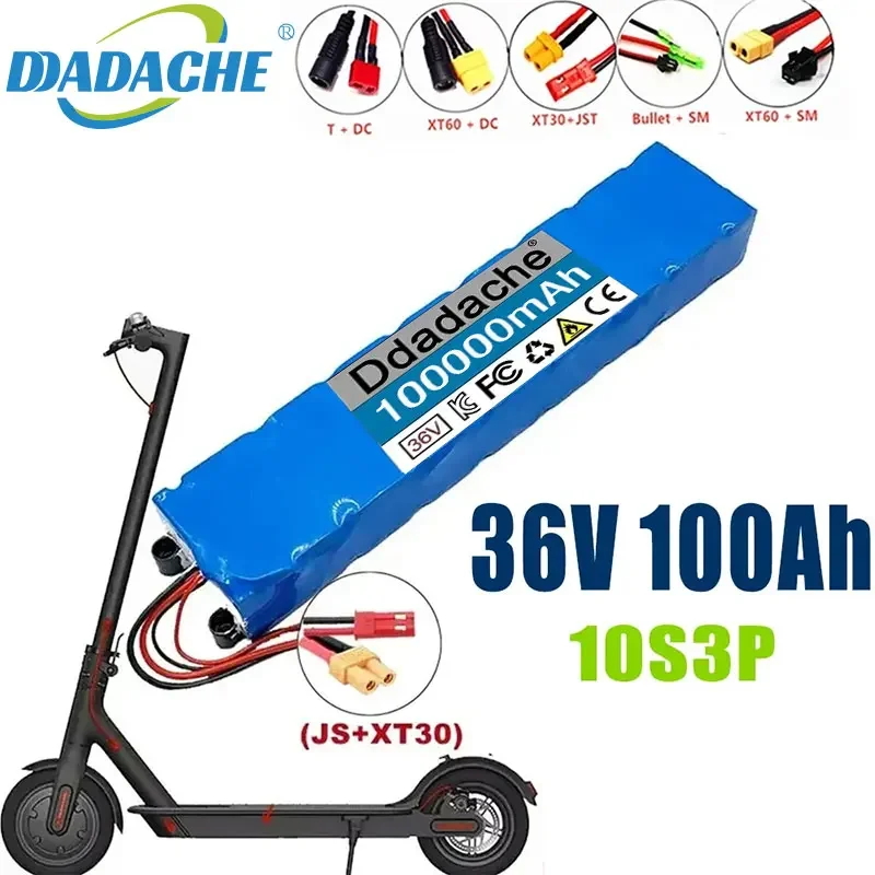 100% 36V 100Ah Scooter Battery Pack for Xiaomi Mijia M365 36V 100000mAh Battery pack Electric Scooter BMS Board for Xiaomi M365