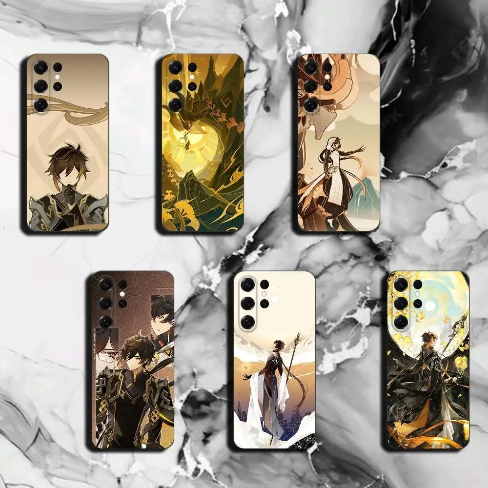 Z-Zhongli Phone Case for Samsung Galaxy S26 Ultra S22 Plus S21 FE Cover S21 23 24 25 Ultra