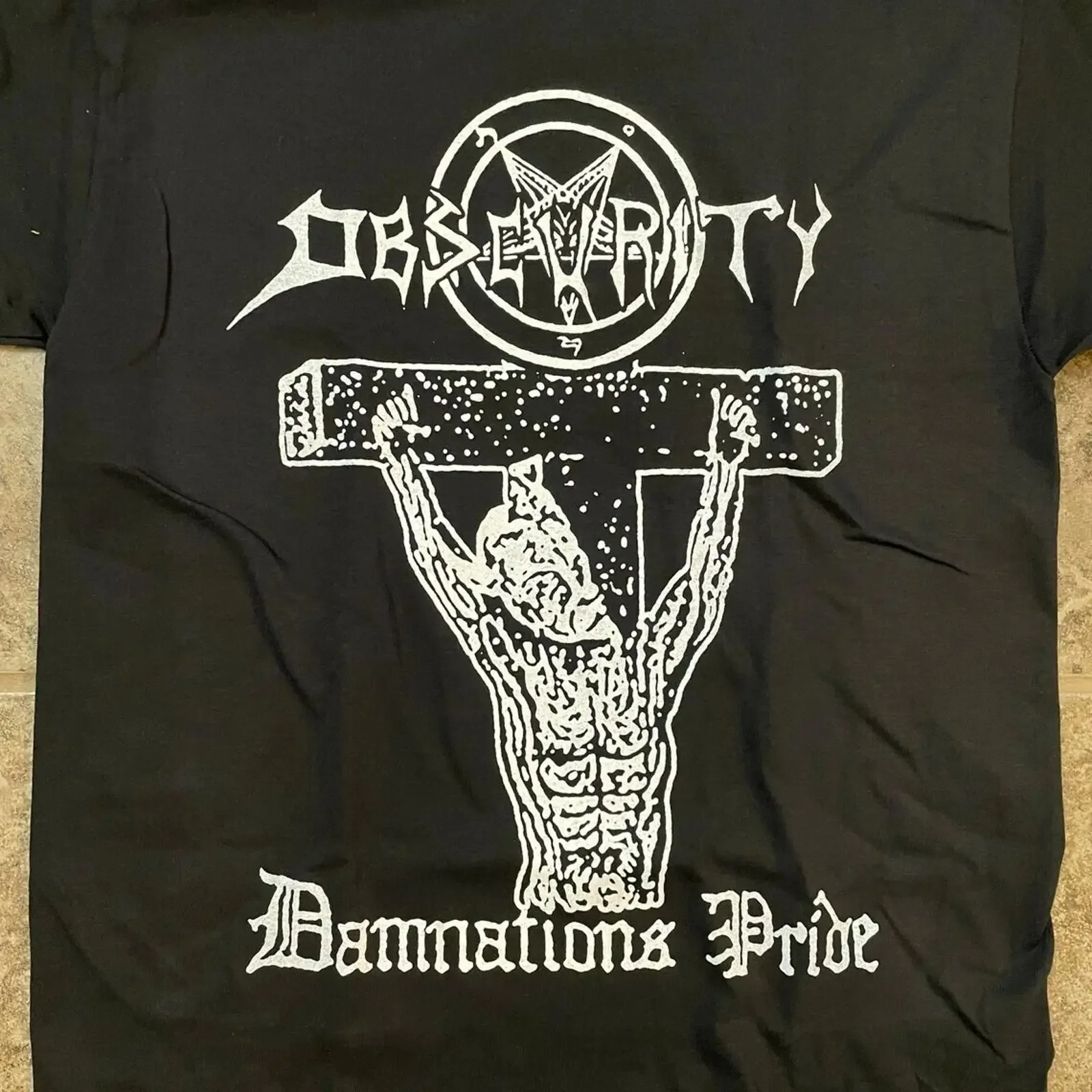 Obscurity T Shirt Sodom Morbid Angel Nihilist Immolation Bathory TE4488 vintage Washed Soft Casual Slightly homme Stylish