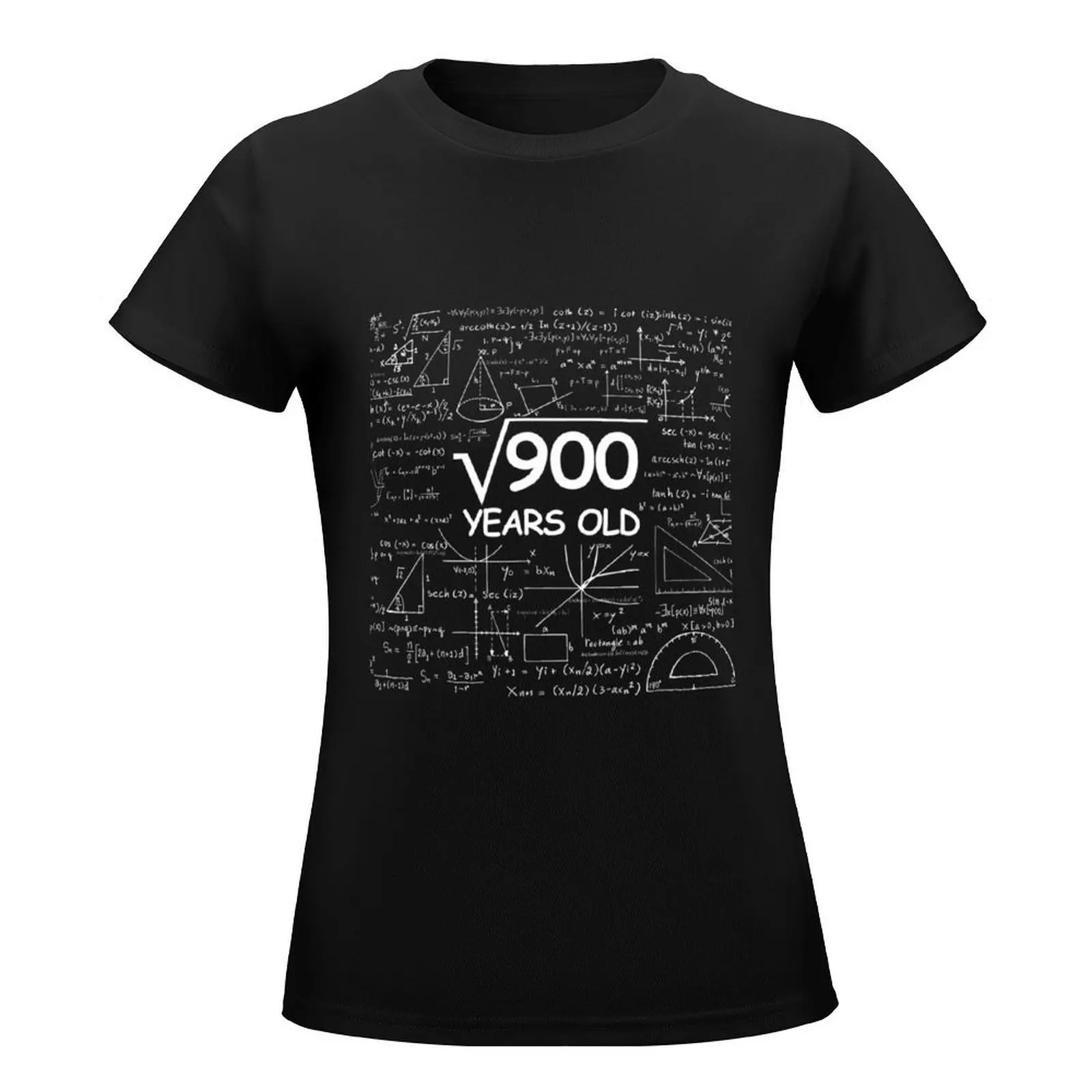 30th Birthday Retro 30 Years Old Math Square Root of 900 T-Shirt cute clothes korean fashion Top Women