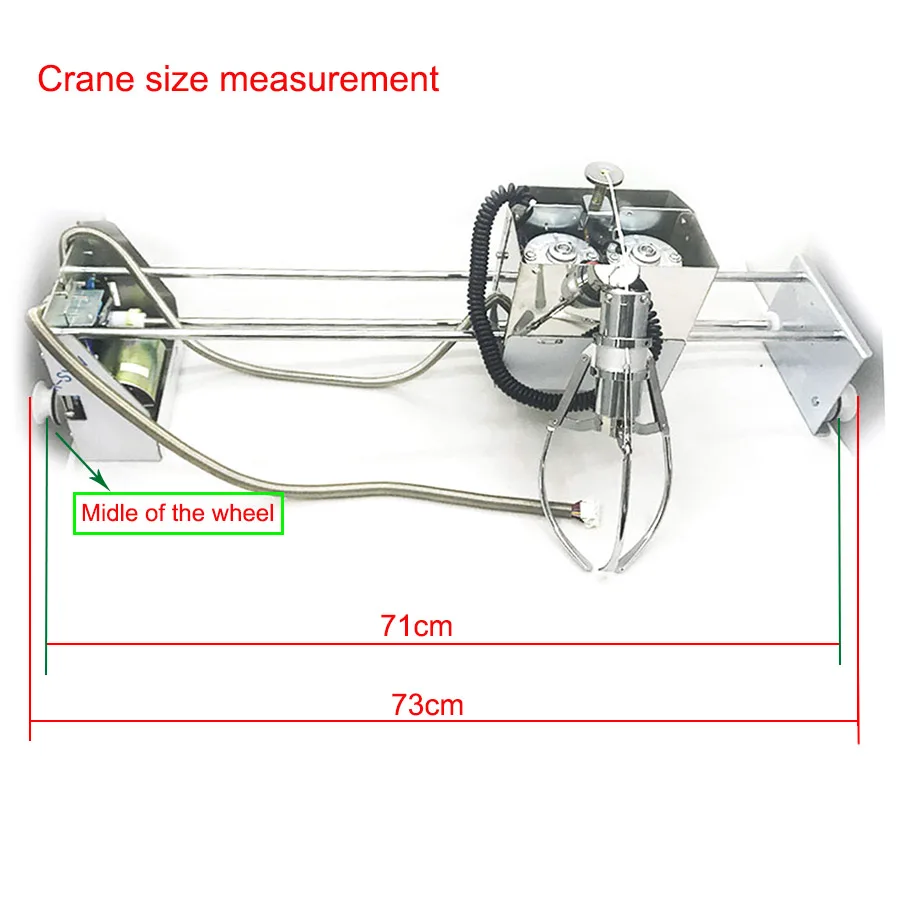 71CM Stainless Gantry Vending MT LCD PCB Crane Machine Full Kit Doll Crane Game PCB Coin Acceptor Reward For Build Claw Machine