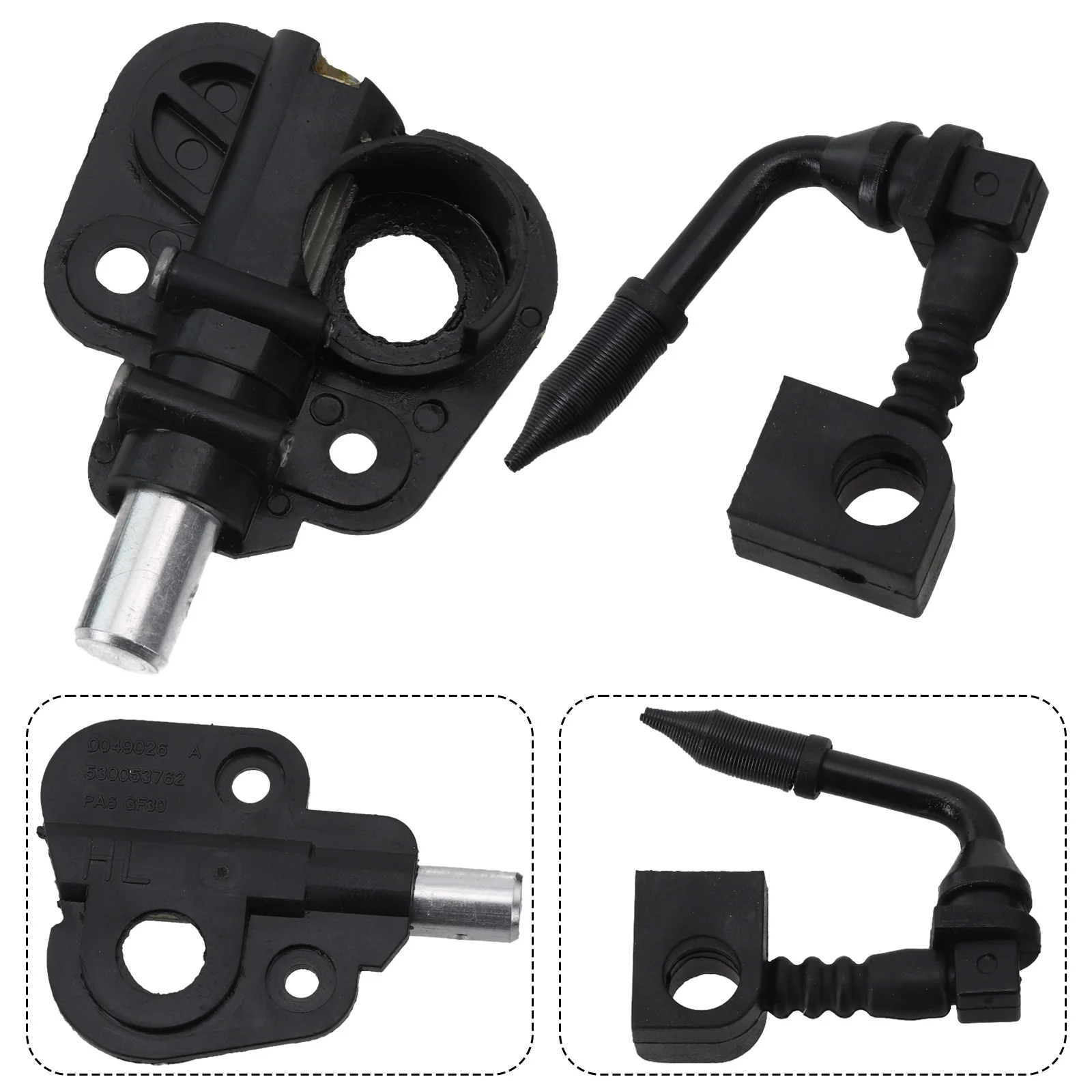 1PC Oil Pump Nozzle Assembly Kit 6.5*5*1.5 Cm Spare Part For Partner 350 351 352 370 371 390 530071259 530069788 Chainsaw