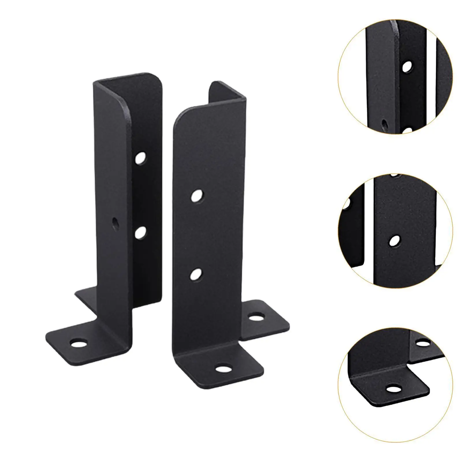 Deck Post Anchor Base Brackets Fence Support Metal Porch Easy Installation Support Base Brackets for Handrails Mailbox Post