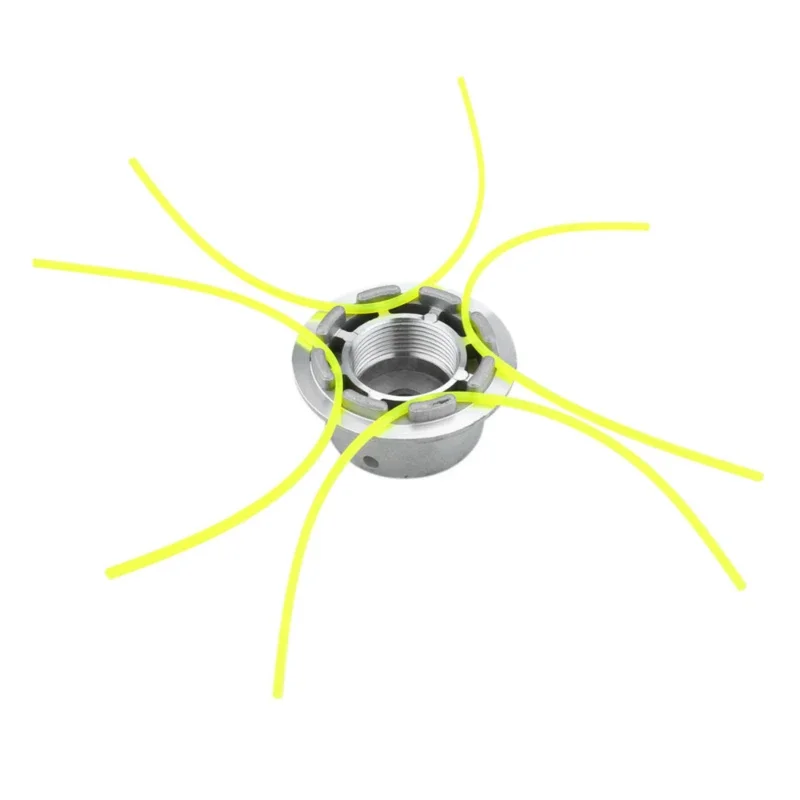 رأس عالمي لقص العشب من الألومنيوم ، رأس قاطع للفرشاة بأربعة خطوط ، رأس خط قطع العشب من النايلون لماكينة جزازة العشب ، فضي