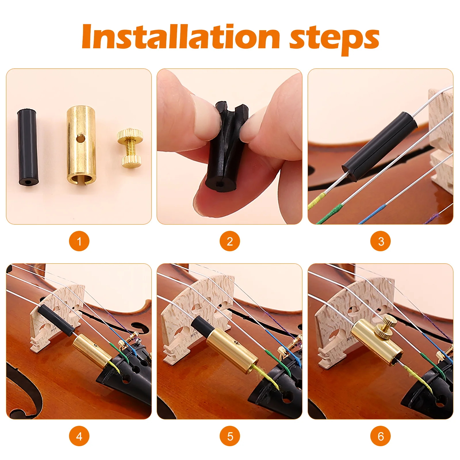 Cello Wolf Tone Adjustable Metal Wolf Note Mute Suppressor Cello Accessories Golden Ba33 Professional Sound Control - Image 6