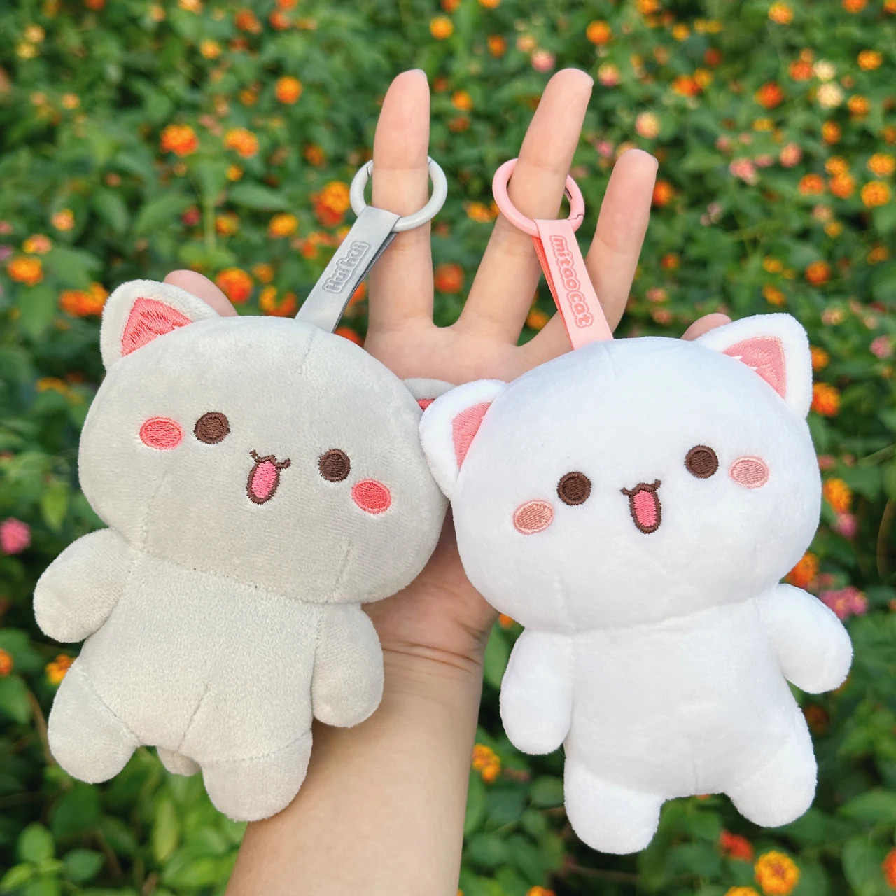 

10-35CM Kawaii Mitao Cat Peach Cat Plush Doll Soft Cartoon Cat Stuffed Animal Toy Room Decor Plush Pendant Kids Couple Xmas Gift