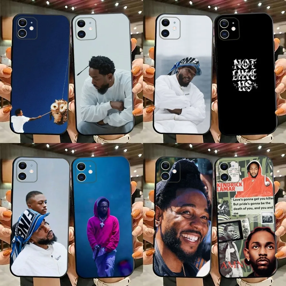 Not Like Us k-Kendrick L-Lamar Phone Case For iPhone 15,14,13,12,11,Plus,Pro Max,XS,X,XR,SE,Mini,8,7 Soft Silicone Black Cover