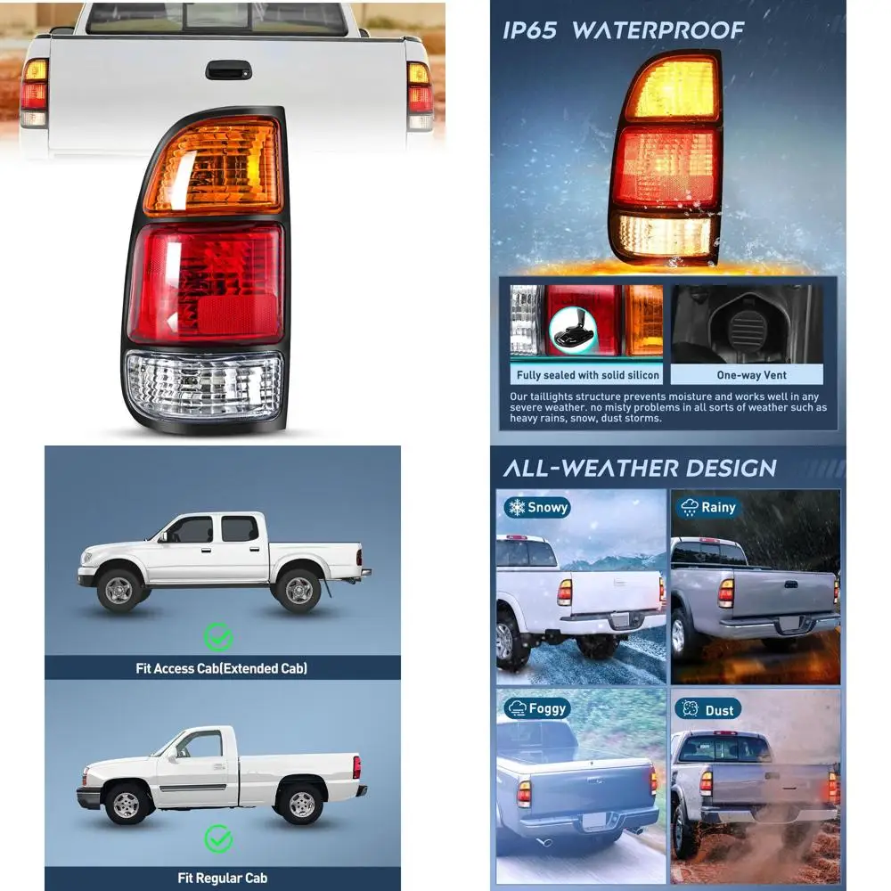 

Left Driver Side OE Style Replacement Tail Light for 2000-2006 Toyota Tundra Rear Lamp