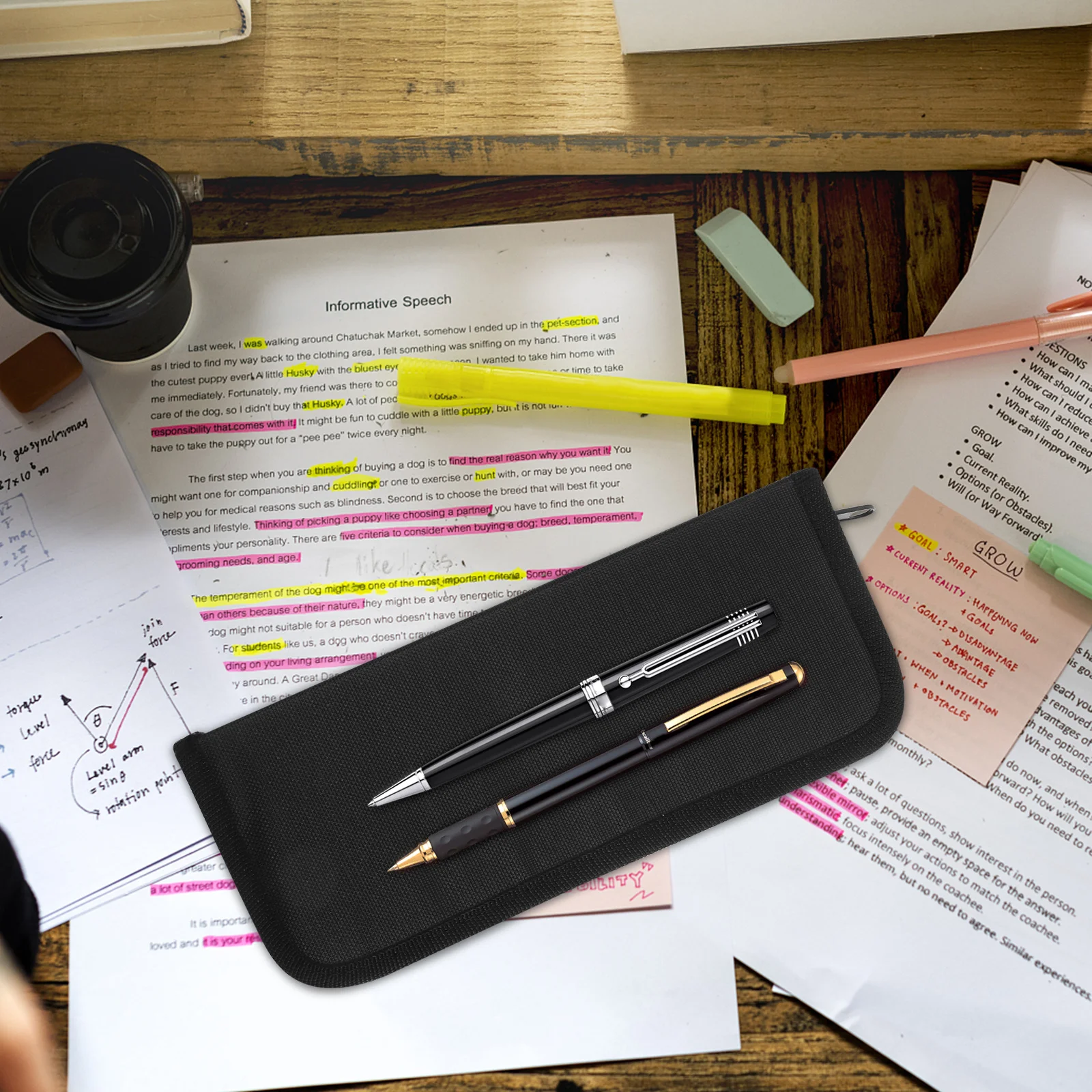 

Portable Drawing Brush Bag Made of Strong Oxford Cloth Large Capacity Paint Pen Holder Easy Access Zipper Functional Art Tool