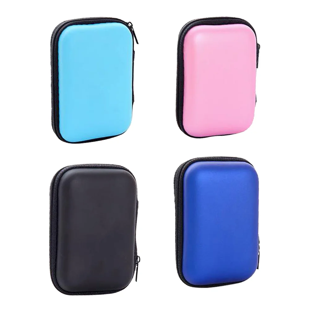 4 Pcs Headphone Bag Small Coin Purses Pouches Drawstring Wire Holders for Cords Wallet Portable Change Wear-resistant Cable