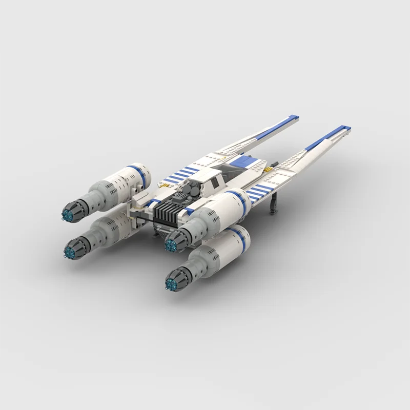 1453 детали MOC U-WING MINIFIG, модель звездной битвы, строительные блоки, рождественский подарок, игрушки, демонстрация, DIY, образовательный конструктор, сборка.