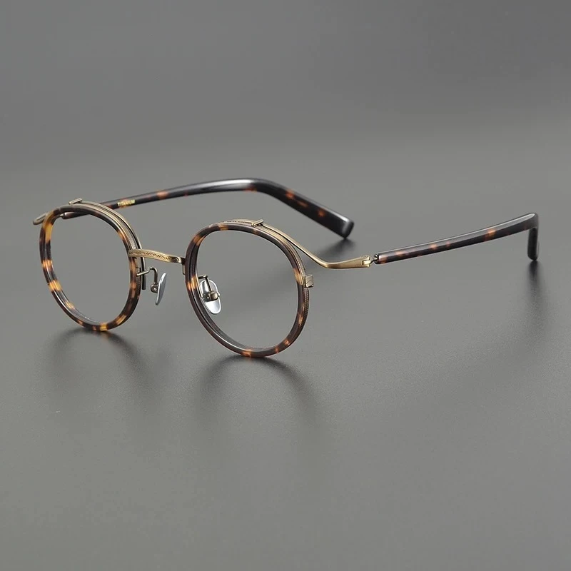 

Japanese Harajuku Style Glasses for Men's Retro Designer Round Metal Frame Reading Eyeglasses Luxury Trendy Optical Eyewear 2025