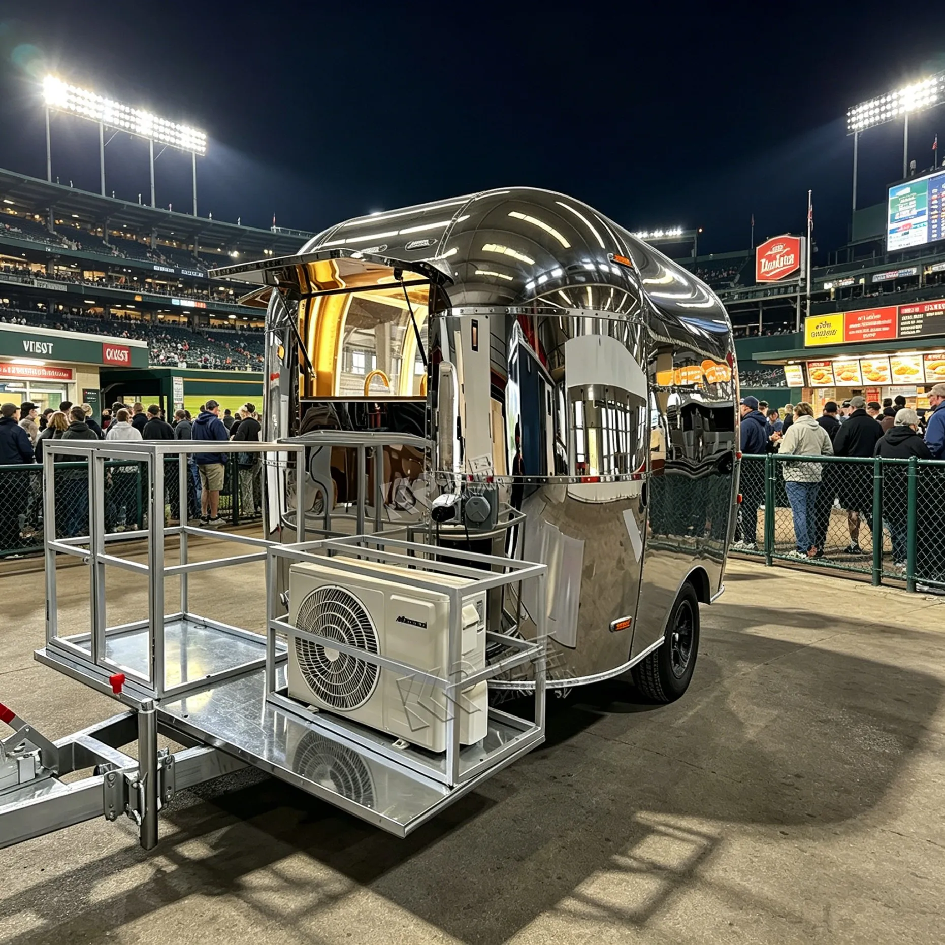 Food Van / Mobile Food Trailer / Food Truck Party Bus New Designed Multifunctional Street Outdoor Customized