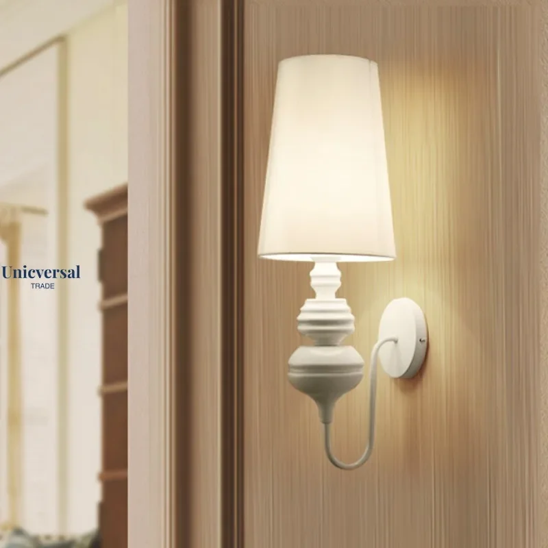 JYU الحديثة الأوروبية الحرس مصابيح الحائط نمط غرفة نوم القراءة الإضاءة الممر مصباح E27 حامل الفضة/الذهب/أسود/أبيض الجدار الخفيفة