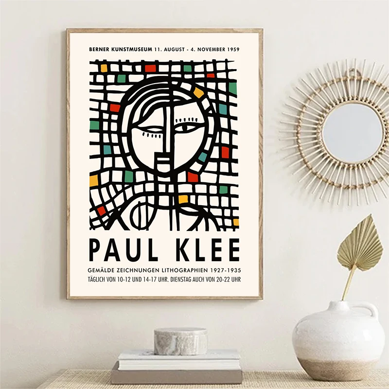 Homage To Paul Klee Poster Abstract art poster canvas Printing wall art decoration hanging painting For Home Room Art Decoration