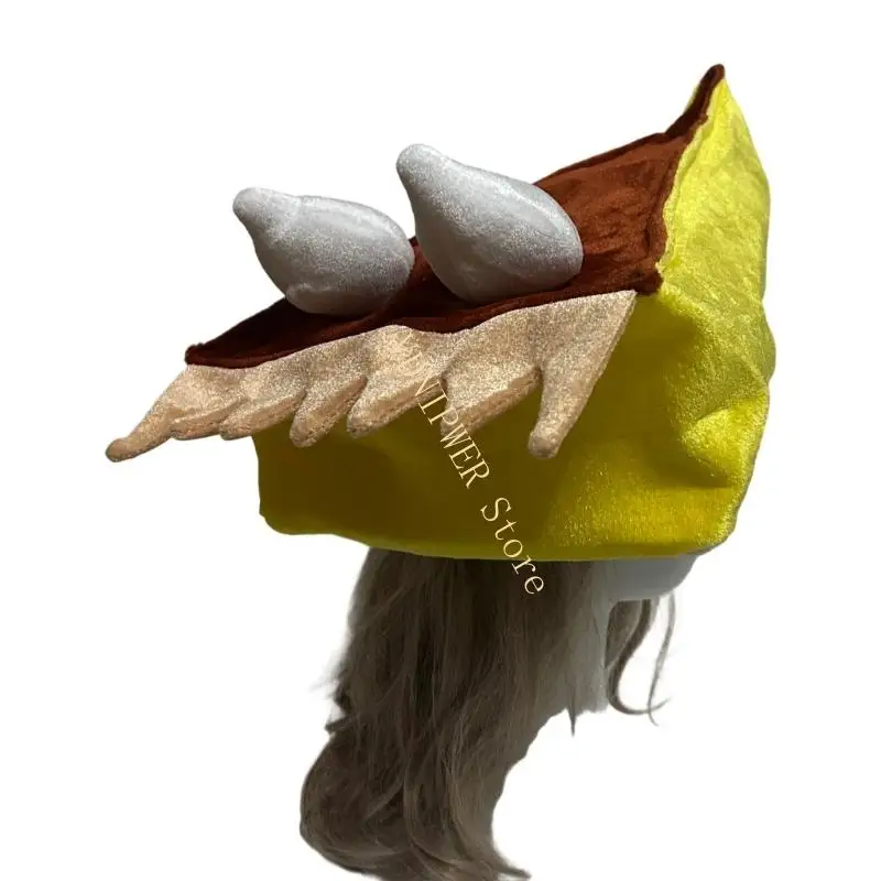 Funny Pumpkin Pie Hat Costume Accessories Headwear For Halloween Thanksgiving D08E