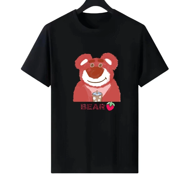 

Disney Lots-o'-Huggin' Медведь с мультяшным узором Женская одежда для родителей и детей Топ Женская дешевая футболка с короткими рукавами Мужские блузки