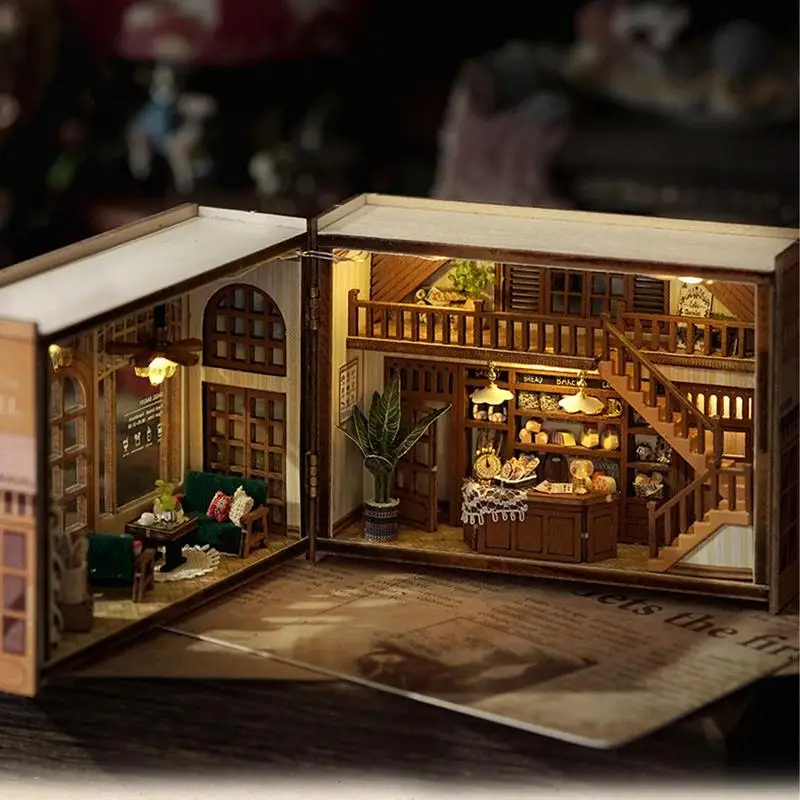 Doll House Kit Model Kits Crafts Miniature House Room Idea Realistic Doll House Doll House Making Kit For Lovers Children