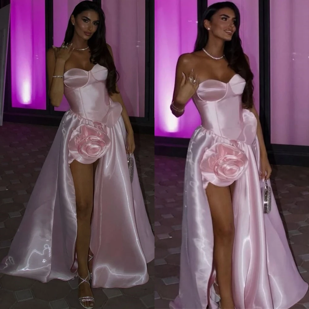 

Customized Exquisite Sweetheart Evening Dress Classic Flowers Cocktail Dress Fashion Sweep Train Special Occasion Gowns