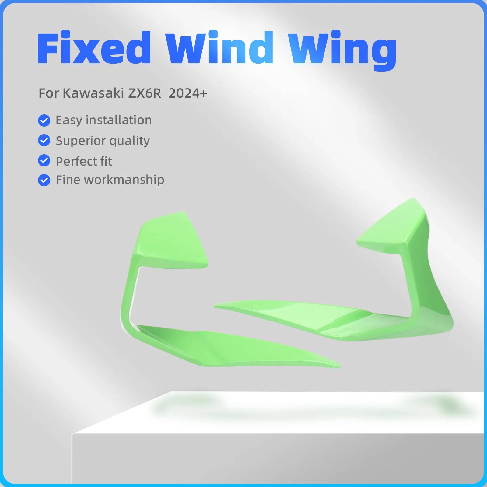 NEW Motorcycle Side Winglet Spoiler For Kawasaki ZX-6R ZX6R ZX636 2024-2026 Retrofit Aerodynamic Cowling Fairing Fixed Wing
