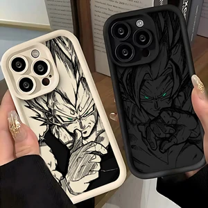 Bola Naga Anime Panas Casing Ponsel Hitam Baru untuk iPhone 16 15 14 13 12 11 Pro Max Mini XR X X 7 8 Plus Penutup Belakang TPU Lembut 8 penjualan terbaik fundas dragon ball - №