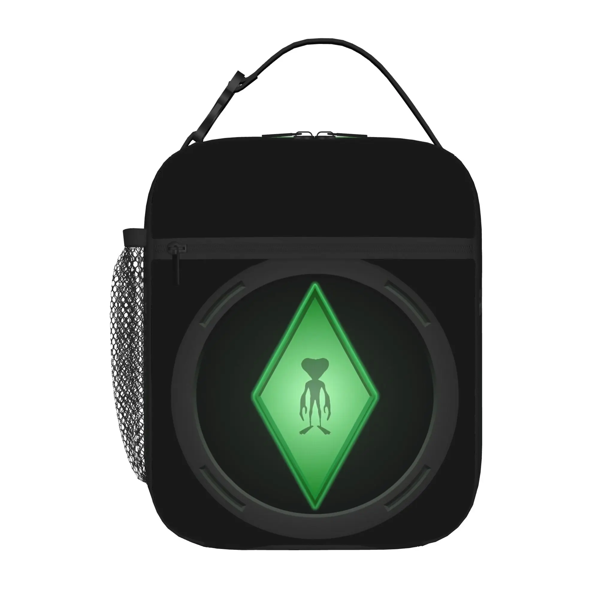Back to school season  Handbag Greymatter Omnitrix Face Zipper Closure High Street Daily Food Organizer Lunch Bag