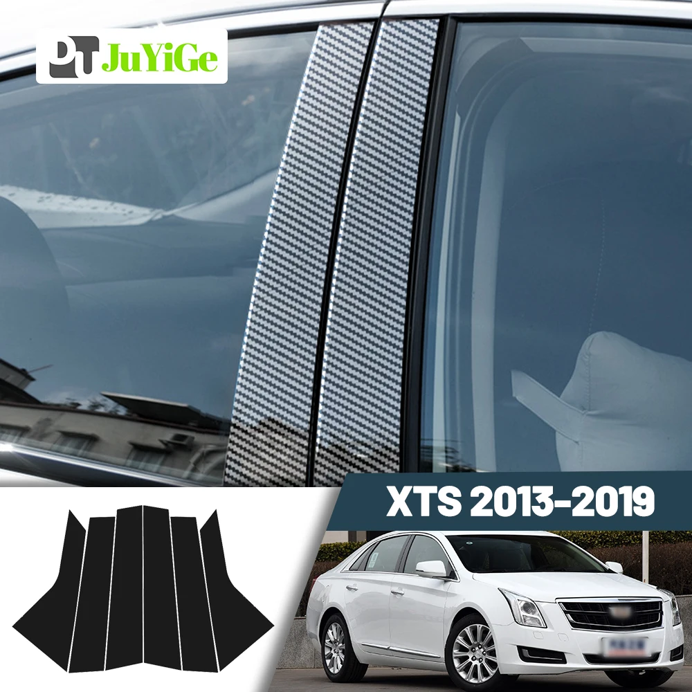 

Glossy Black Carbon Fiber Window Door Deal B C Pillar Post Cover Sticker For Cadillac XTS 2013-2019 2014 2015 2016 2017 2018