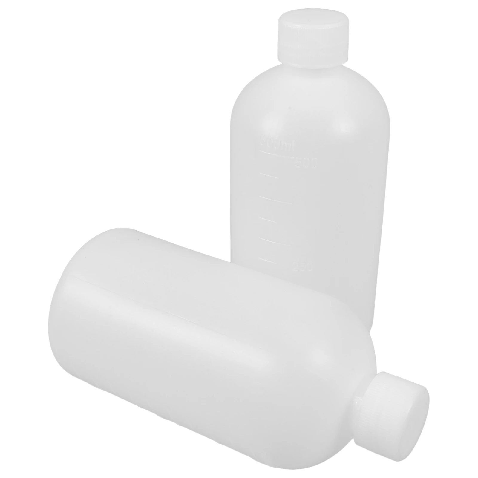 

2pcs Reagent Narrow-mouth Lab Chemical Plastic Plastic Reagent Vial Containers Vials School Hospital Scene