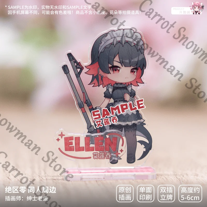 Zenless Zone Zero colleghi Ellen Joe Qing Yi Corin Wickes ambito cartone animato versione Q distintivo piccolo cartello in piedi raccogliere regalo