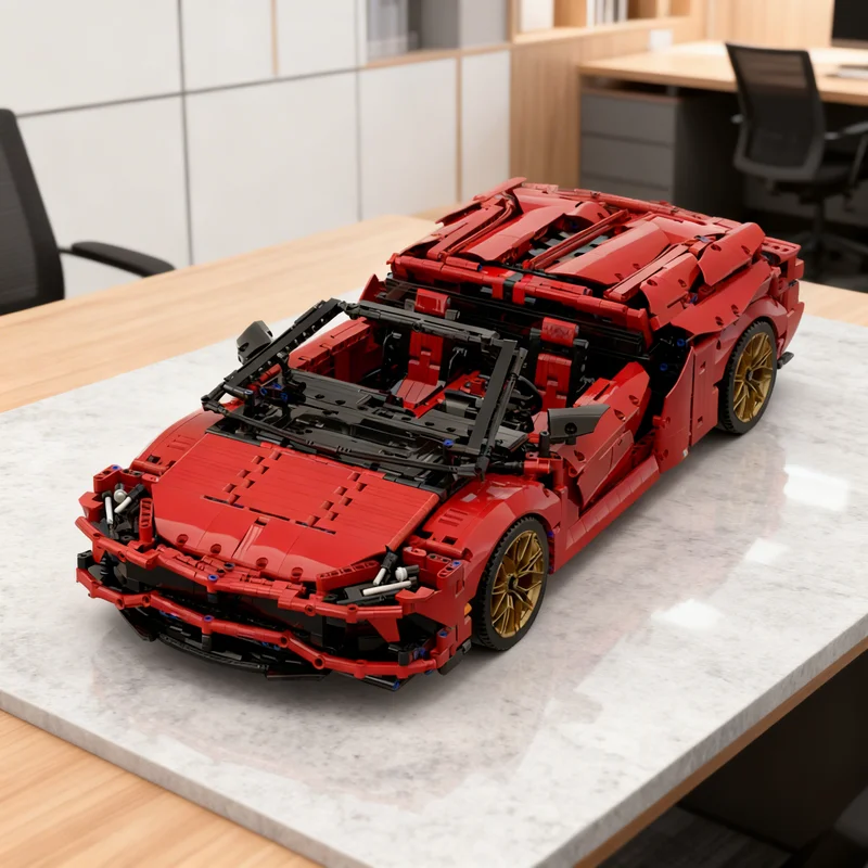 

3842 детали MOC Lamborghini Aventador: Техническая модель-конструктор, подарок, креативный коллекционный предмет для демонстрации, премиум-класс для взрослых