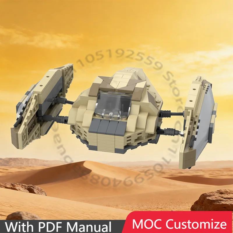 

Конструктор «Звездный истребитель в имперском стиле» (325 деталей), большая модель космического корабля в стиле научной фантастики, модульные строительные блоки DIY, рождественский подарок для фанатов