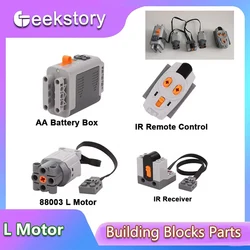 Motor de 88003 L, funciones de potencia MOC, bloques de construcción técnicos, caja de batería, receptor de Control remoto IR, piezas DIY para 8879 8884 8881