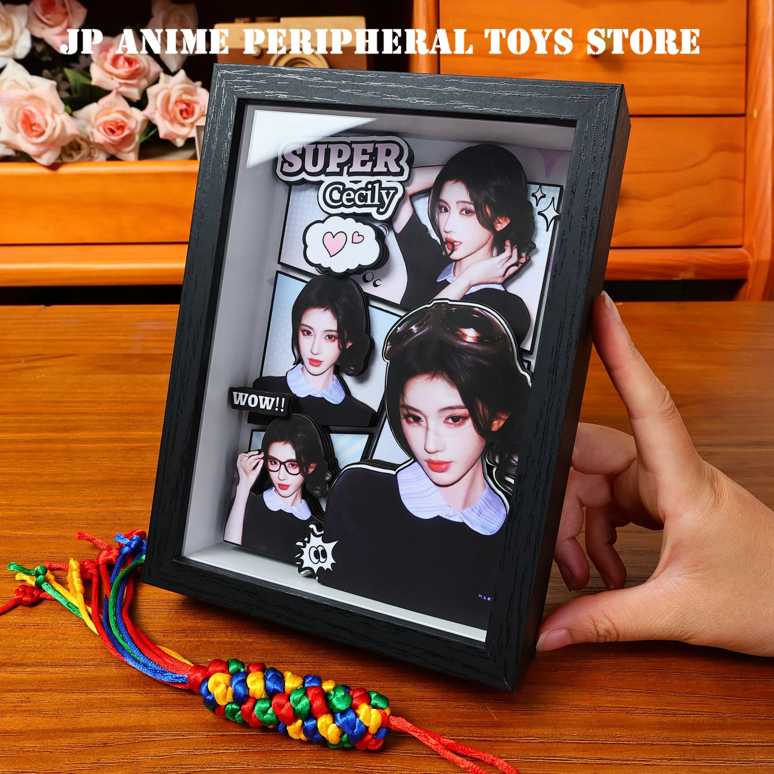 

New Star Ju Jingyi 3D Handmade Art Painting Cute Cecily Figure Collect Picture Desktop Ornaments Fan Collection Gift