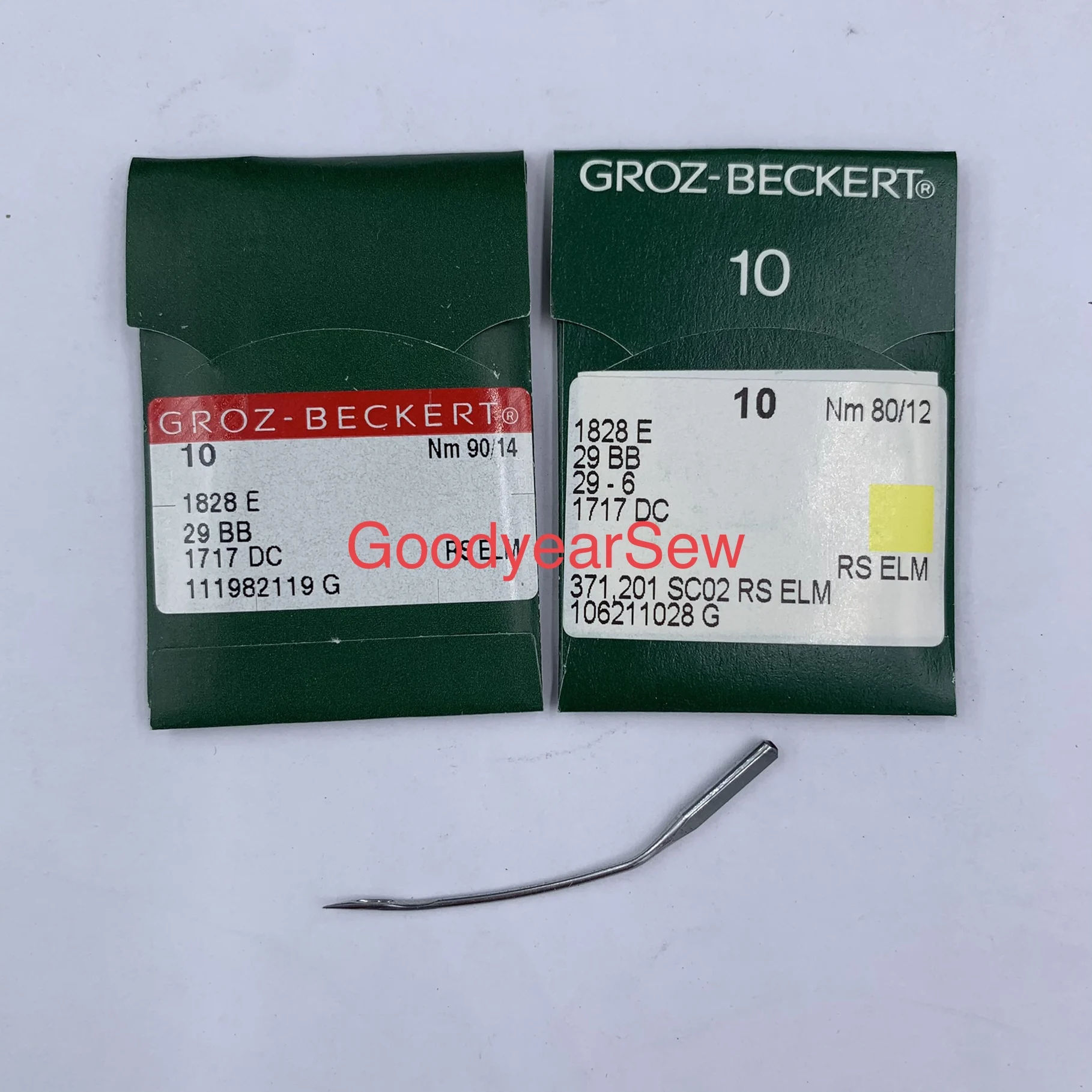 

100 шт., 10 пакетов Groz-beckert, немецкий Groz 1828e 29bb, двухсторонняя швейная машина, иглы для швейной машины Lwx7t