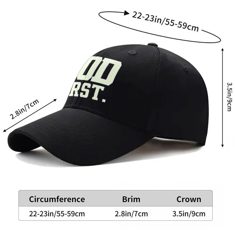 GOD FIRST Simple Baseball Cap – Lightweight Unisex Sports Cap for Weddings, Parties, Festivals, Daily Wear