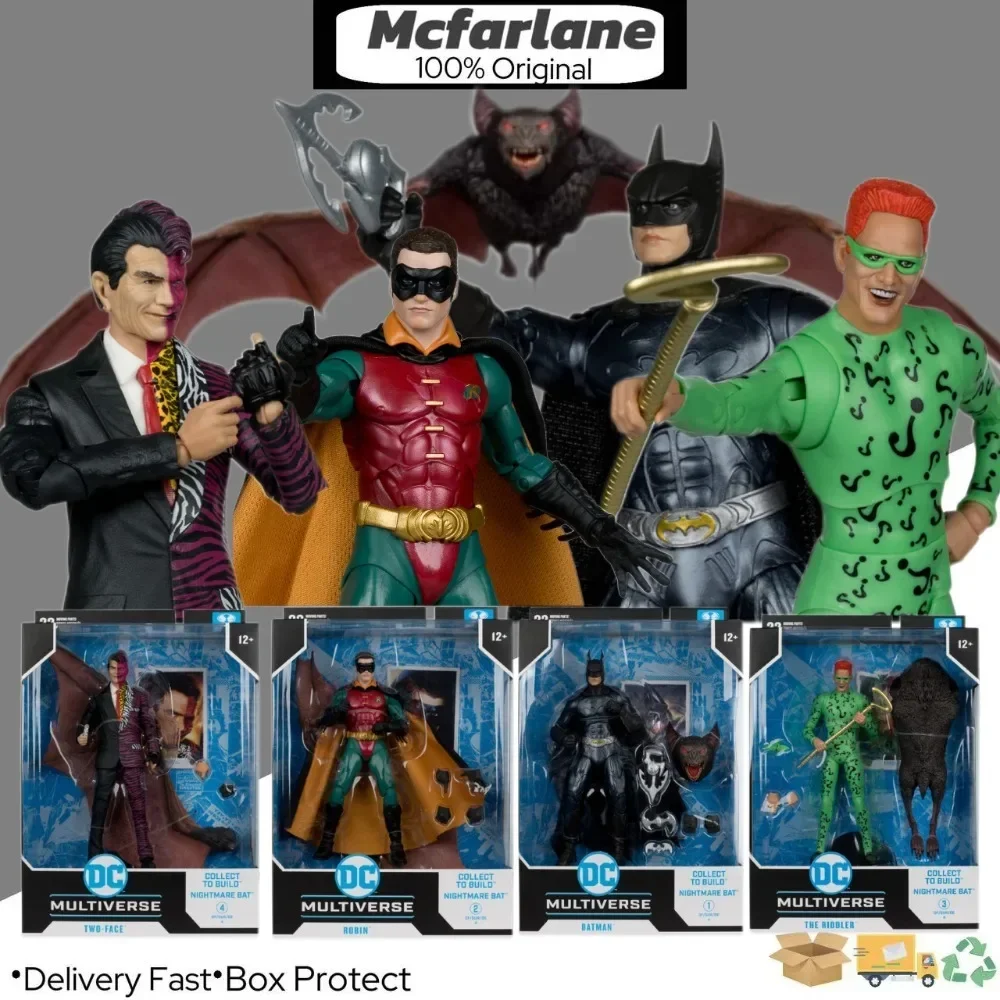 McFarlane Batman Robin The Riddler Two-Face(Batman Forever)Collector\'s Edition Character Animation Collection Model Toy Gifts