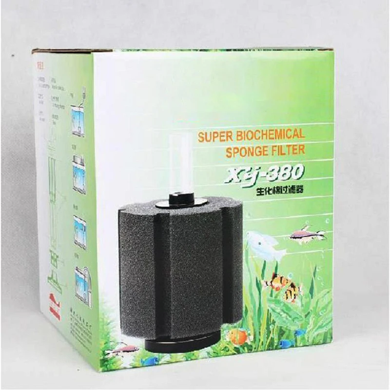 180/280/380 Fish Tank Filter Super Biochemical Sponge Filter Cleaner Aquatic Filters Cleaning Tool Supplies Aquarium Accessories