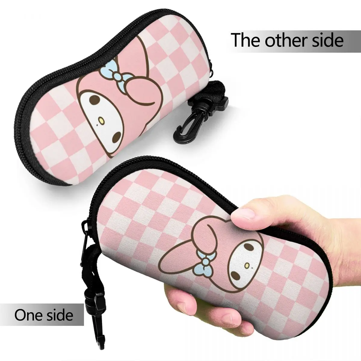 Sanrio Anime Melody Kuromi Glasses Case Unisex New Cute Glasses Protector Small Sunglasses Box