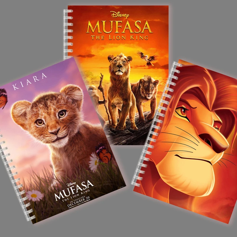 دفتر A5 - الأسد الملك - ري ليون لو روي الطفل الأسد - حلقة حلزونية للكتابة دفتر مجلة الألبان القرطاسية للأطفال الهدايا