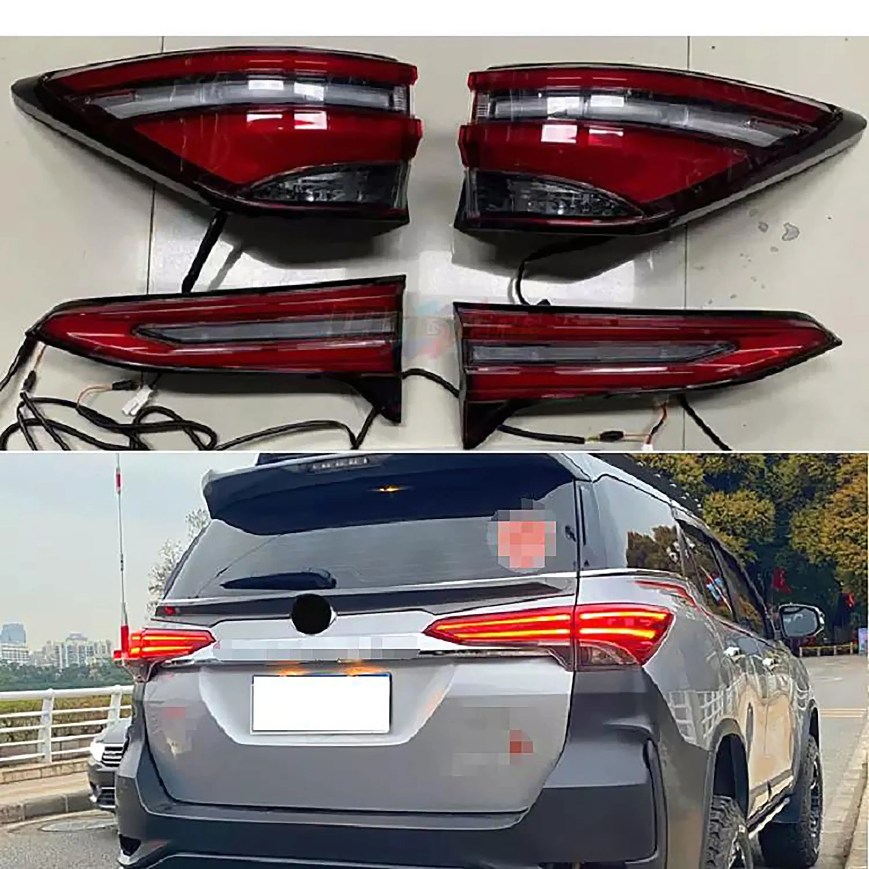 

LED Rear Stop Brake Tail Light for Toyota Fortuner 2016 2017 2018 2019 2020 2021 2022 2023 Auto Parts