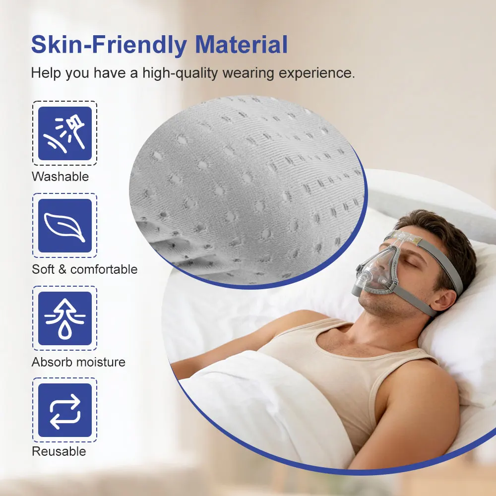 Reusable Cpap Liners for Mask Comfort Covers to Reduce Air Leaks Skin Pressure Irritation Easy to Clean Fabric Accessories