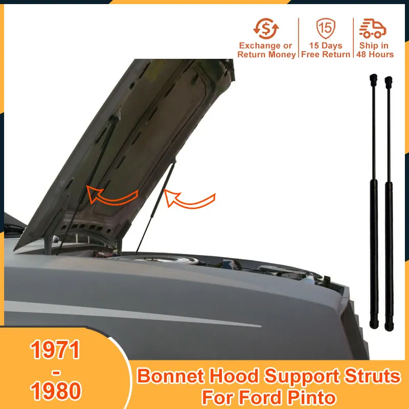 1971-1980 Bonnet Hood Lift Support For Ford Pinto 1971 1972 1973 1974 1975 1976 1977 1978 1979 1980 Accessories Strut Bars