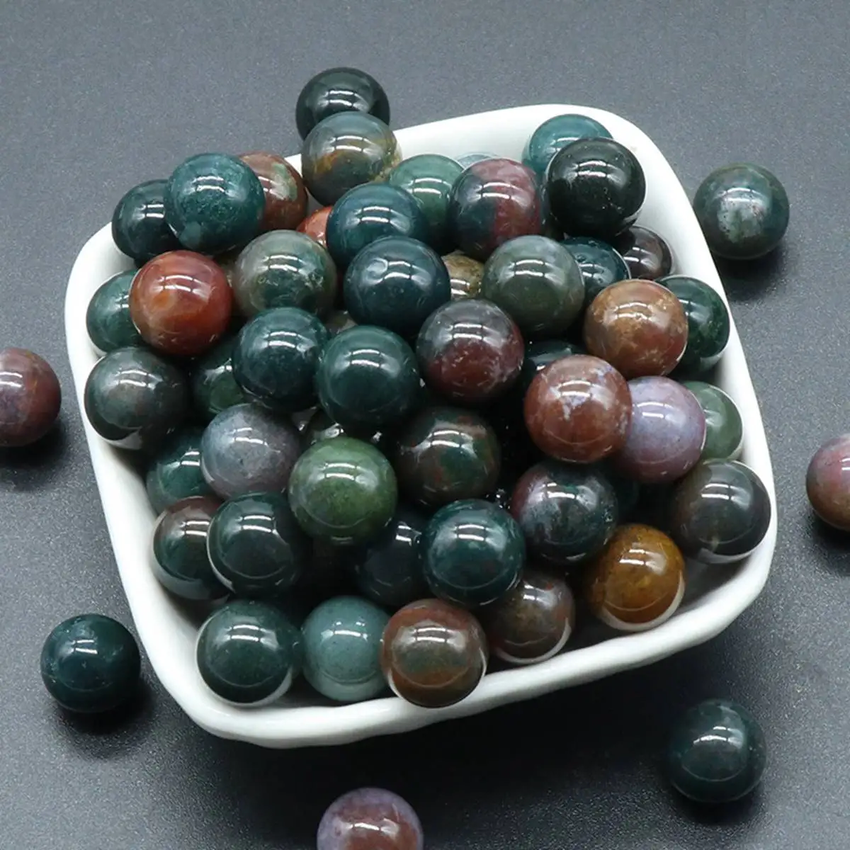 

16PCS 12MM Fancy Jasper Stress Relief Spheres & Balls Polished Meditation Balancing Home Decoration Crystal Beads