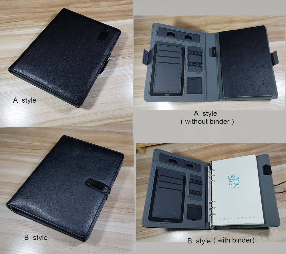 Imagem -05 - Inteligente Digital a5 Notebook Planejador de Viagens de Negócios Padfolio com 8000m P-bank Usb-disco Suporte Móvel Rack Recarregado Bloco de Notas Novo