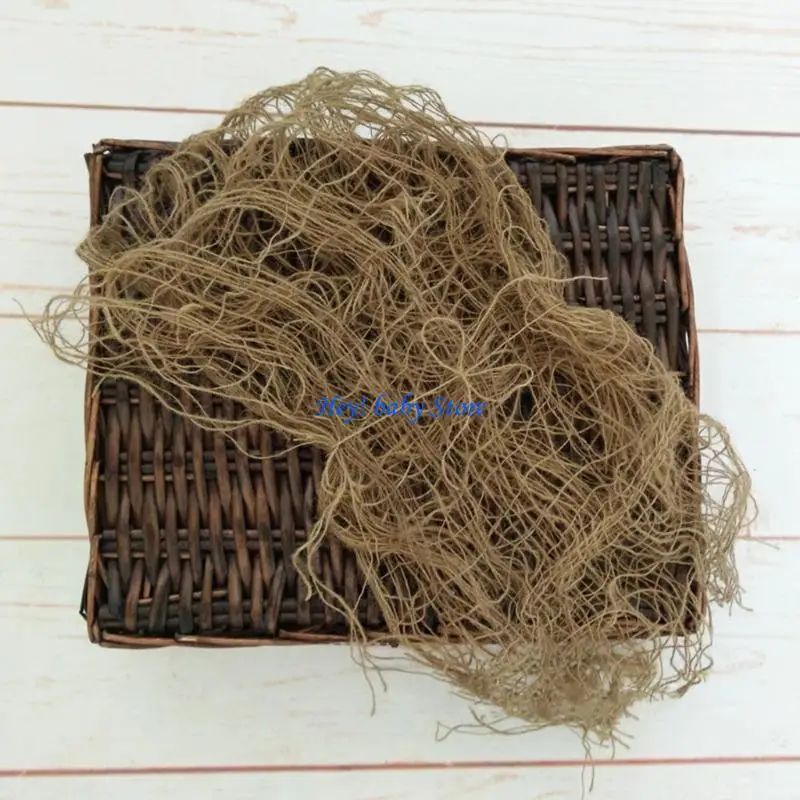 

Q1FE Baby Photo Съемка одеяла для новорожденных Photography Props Jute для фотостудии