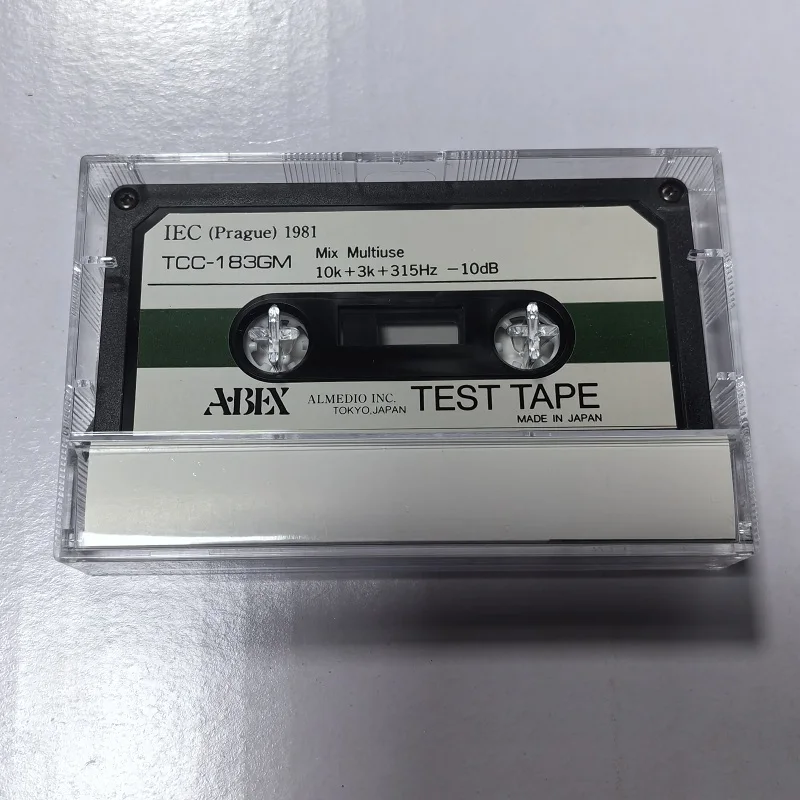 

ABEX Test Tapes TCC-183GM Mix Multiuse Multi-Purpose Hybrid Test Tapes Frequency,Speed & Flutter